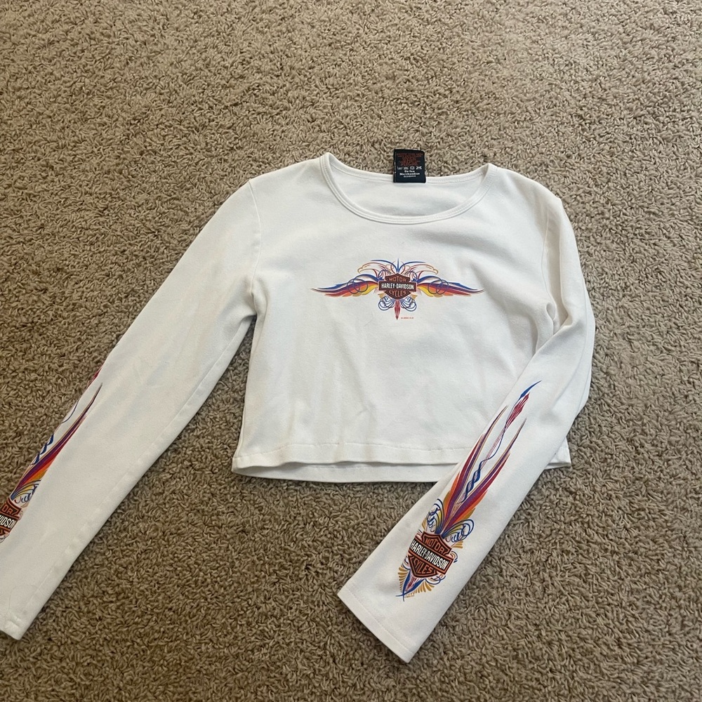 Vintage Crop Harley Tee
